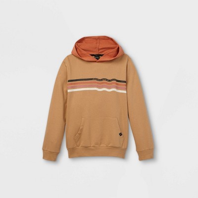 boys khaki hoodie