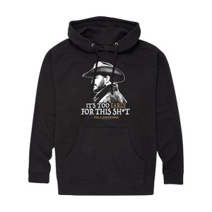 Men's - Yellowstone - Rip Too Early For This Sh-T Graphic Fleece Pullover Hoodie - 1 of 4