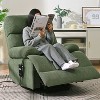 KTMBDW Power Lift Recliner Chair with Extended Footrest for Elderly People, Infinite Position, Remote Control, Cup Holders, Side Pockets - 2 of 4