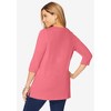 Jessica London Women's Plus Size Stretch Knit Zip Tunic - 3 of 4