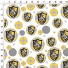 Harry Potter Hufflepuff Plaid Sigil Gift Wrap 30" x 72" - 2 of 4