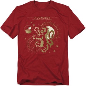 Harry Potter Bravery Deterimation Courange Gryffindor Adult T-Shirt - 1 of 4