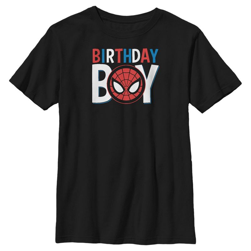 Boy's Marvel Birthday Boy Spider-Man T-Shirt, 1 of 6