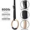 Philosophy Gym Wood Gymnastic Rings 1" or 1.25" Grip with Adjustable Straps and Grip Tape for Pull Ups, Dips, Muscle Ups - 3 of 4