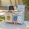 Costway Play Kitchen for Kids Wooden Toy Kitchen Playset with Removable Circulation Faucet - 4 of 4