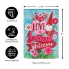 Love is Always Welcome Suede Garden Flag - 4 of 4