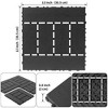 Hrinhom 44 pieces H style 12 inch balcony deck tiles, DIY interlocking deck floor tiles, indoor and outdoor floor tiles - 3 of 4