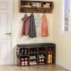 Shoe Storage Bench with Cushion, Cubby Shoe Rack with Adjustable Shelves, Shoe Organizer Cabinet for Entryway, Bedroom, Living Room - 2 of 4