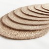 Plum & Post Jute Coil Oval Placemats, Set of 8 - Natural/Taupe - 3 of 4