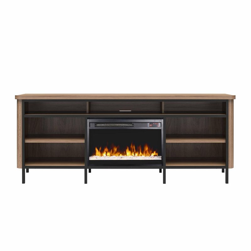 Dexdale Electric Fireplace and TV Stand for TVs up to 75&#34; Walnut - Room &#38; Joy, 5 of 11