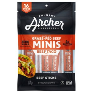 Country Archer Jerky Co. Taco Mini Sticks - 8oz/16ct - 1 of 4