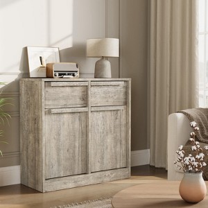 GustoWave Double Door Sideboard Buffet Cabinet with Storage, Modern Accent Wood Storage Cabinet with 2 Drawers - 1 of 4