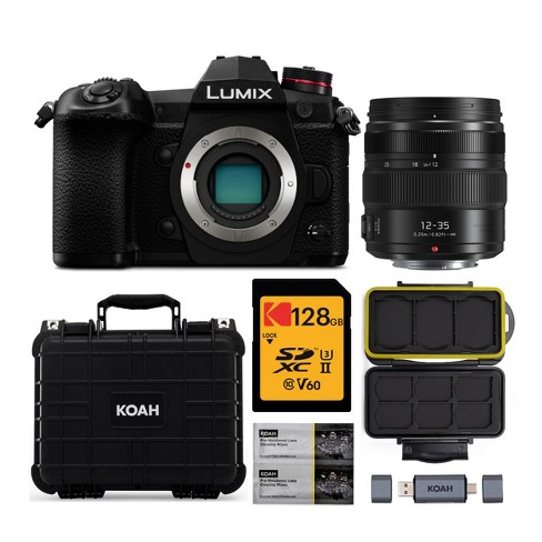 Waarnemen pakket Messing Panasonic Lumix G9 20.3mp Mirrorless Camera (black) With 12-35mm Lens  Bundle : Target