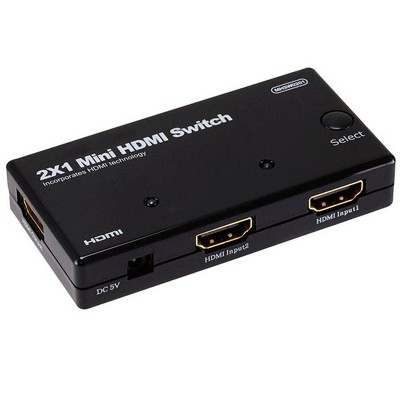 Monoprice 2x1 Mini HDMI Switch w/ Optional Power Output