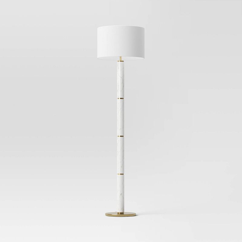 Faux Marble Stick Floor Lamp - Threshold™, 1 of 8
