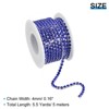 Unique Bargains DIY Bag Clothing Decoration Crystal Rhinestone Sew on Close Claw Chain Trim - 2 of 4
