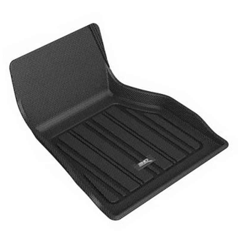 3D MAXpider Elitect Series Nylon Custom Fit All Weather Protective Car Floor Mat Liner Set, 2020-21 Tesla Model S, Complete Front and Back Row, Black, 3 of 5