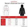 Rokka&Rolla Women's Heavy Long Winter Coat with Fleece Hood Parka Jacket - 2 of 4