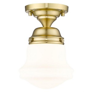 Z-Lite Vaughn 1 - Light Flush Mount in  Luxe Gold - 1 of 4