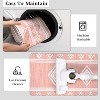 Bedroom Area Rug Boho Accent Throw Floor Cover Non Slip Stain Resistant Rug Farmhouse Bordered Carpet for Living Room Bedroom Home Decor - 2 of 4
