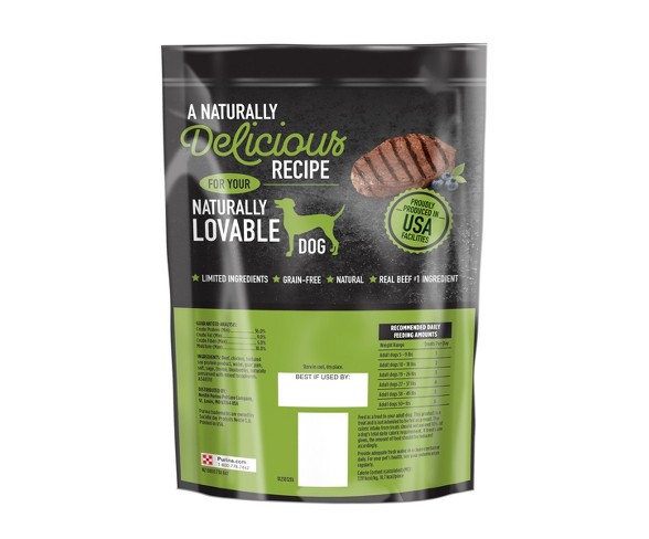 Nestle Purina Honest to Dog Grain-Free Beef Recipe With Accents Of Blueberries Dog Treats - 16oz