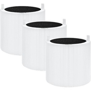 Nispira Mini Max Replacement Filter For Blueair Blue Pure Mini Max Air Purifier 3-in-1 Activated Carbon, 3 Packs - 1 of 4