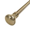 Versailles Lexington Flare Steel Heavy Duty Curtain Rods for Windows Set Antique Brass - image 3 of 4