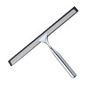 J&V TEXTILES All-Purpose Stainless Steel Shower Squeegee for Glass Doors with Adhesive Hooks, Squeegee for Shower Glass 10 Inch - 3 of 4