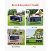 VEVOR Camping Kitchen Table, Folding Outdoor Cooking Table, 3 Adjustable Height, Aluminum Lightweight Portable Cook Station, Blue - 4 of 4