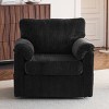 CAVINAS 33" Oversized Swivel Corduroy Single Sofa,Chenille Plush Cushioned Rotatable Single Couch for Living Room - 2 of 4