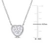 EVERLY JEWELRY | Sterling Silver 2 CT DEW Created White Moissanite Fashion Pendant With Chain, 18-inch - 2 of 4