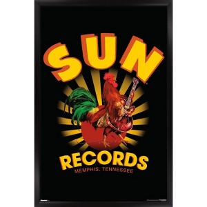 Trends International Sun Records - Rockin' Rooster Framed Wall Poster Prints - 1 of 4