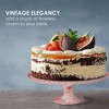 Amici Home Rochester Footed Glass Cake Stand - Vintage Diamond Pattern Round Pedestal for Dessert Display, Housewarming, Dining Decor, Weddings - 3 of 4