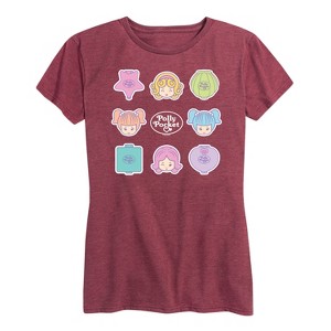 Women's - Polly Pocket - Polly Pocket Grid Short Sleeve Graphic T-Shirt - 1 of 4