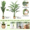 Artificial Palm Trees for Indoor, Faux Floor Palm Plant with Realistic Trunks and Lifelike Palm Leaves, Fake Plants Tropical Plants - 3 of 4