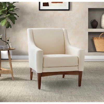 Gerard Mid-century Modern Style Armchair with Sloped Arms | ARTFUL LIVING DESIGN