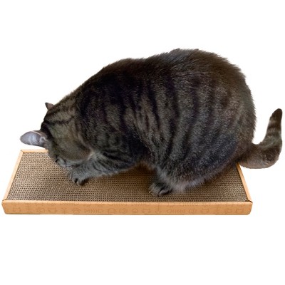 FurHaven Corrugated Flat Cat Scratcher With Catnip