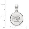 Black Bow Jewelry 10k White Gold South Carolina Gamecocks NCAA Medium Pendant - 2 of 3