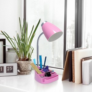 Creekwood Home 18.5" Flexible Gooseneck Organizer Desk Lamp with Phone/iPad/Tablet Stand - 1 of 4