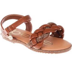 bebe Girls' Sandals - Comfy Open Toe Dress Sandals, Fancy and Sparkly Sandals for Little Girls and Big Girls - 1 of 4