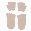 Anna-Kaci Women's Non-Slip Grip Yoga Sock and Fingerless Glove Set with Toe Separation and Ballet Strap Detail - 4 of 4