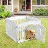 DOMETOUR Dog Playpen Safe & Secure Indoor Outdoor Pet Fence Folding & Portable Ideal for Small to Medium Dogs Easy to Clean - 3 of 4