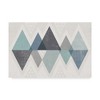 Trademark Fine Art -Michael Mullan 'Mod Triangles Ii Blue' Canvas Art - 2 of 3