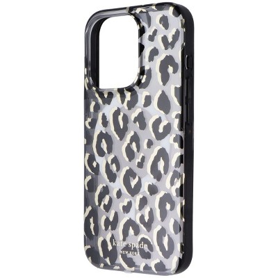 Kate Spade Protective Case for MagSafe for iPhone 15 Pro - City Leopard Black