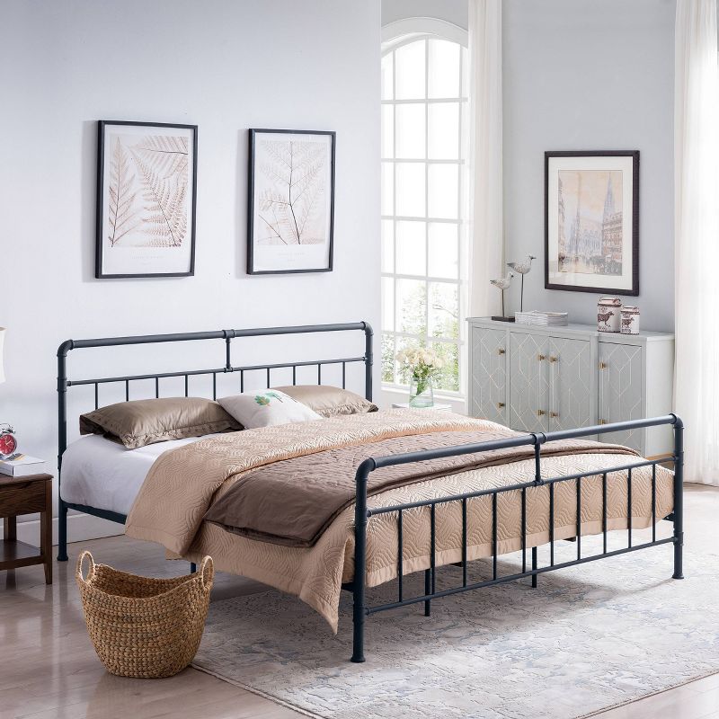 Mowry Industrial Iron Bed - Christopher Knight Home, 3 of 7