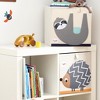 3 Sprouts Toy Storage Cube - 13" - Sloth - 2 of 4