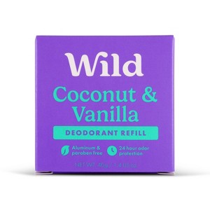 Wild Cosmetics - Coconut & Vanilla - Aluminum Free Deodorant Refill - 1.4oz - 1 of 4