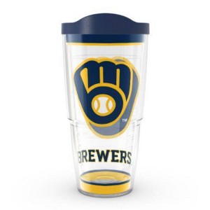 MLB Milwaukee Brewers 24oz Tradition Classic Tumbler - 1 of 3