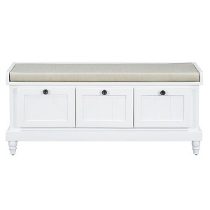 Bella Depot 44''W Classic Storage Bench with Three Drawers - 1 of 4