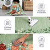 Modern Washable Area Rug, Soft Floral Floor Cover with Non Slip Backing, Low Pile Stain Resistant Floor Carpet for Living Room - 4 of 4